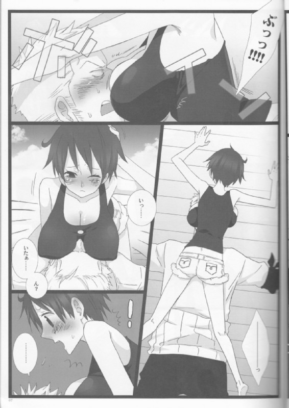 【 ワンピース・ONE PIECE】ルフィが女になっちゃった！ゴムゴムのおっぱい柔らけ〜！【女体化同人誌】