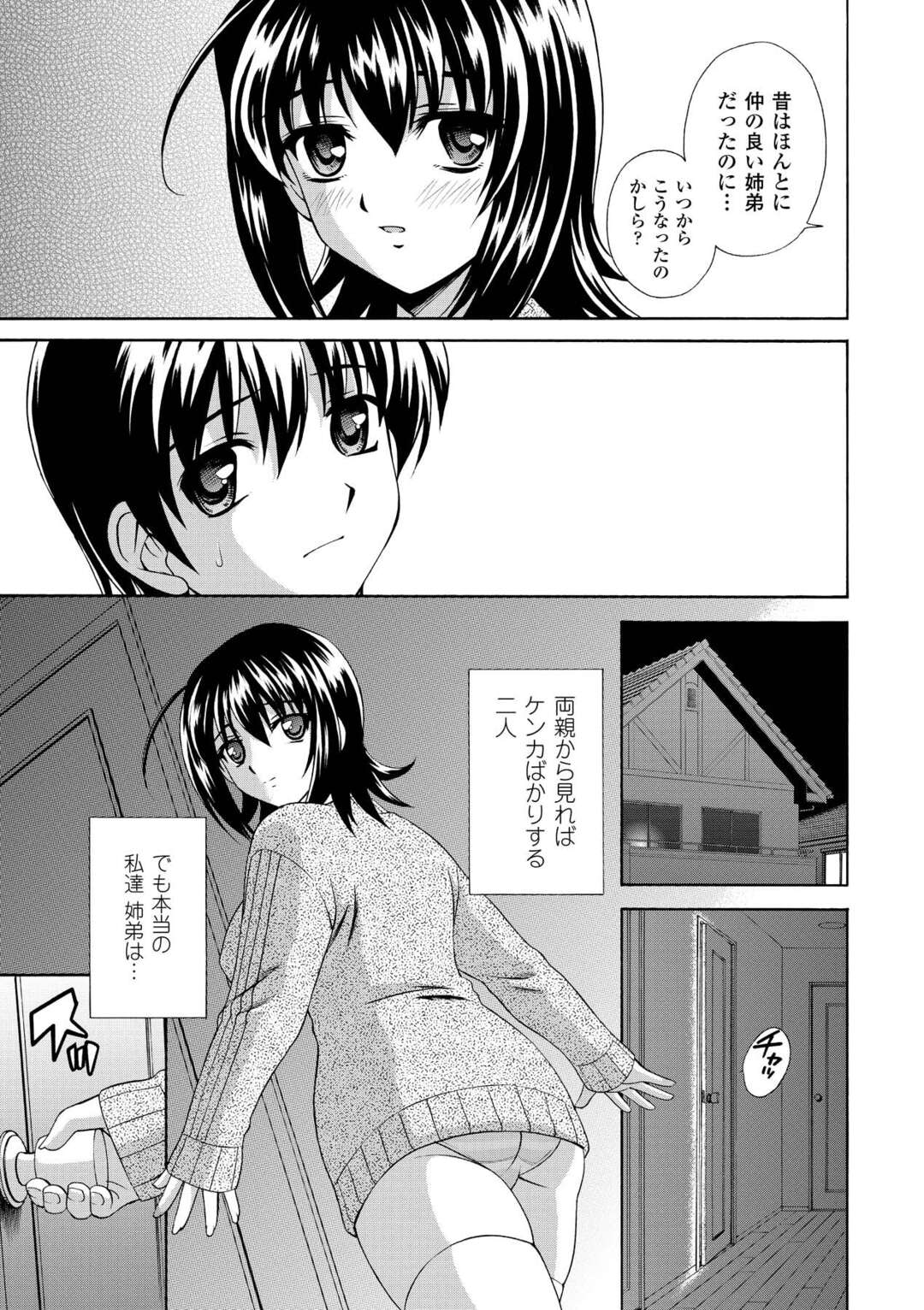 【少年漫画】弟といつも喧嘩ばかりしている巨乳の姉…両親がいない時には弟にフェラをしていちゃラブ近親相姦で連続アクメ！【秋葉わたる：ケンカするほど仲がイイ】