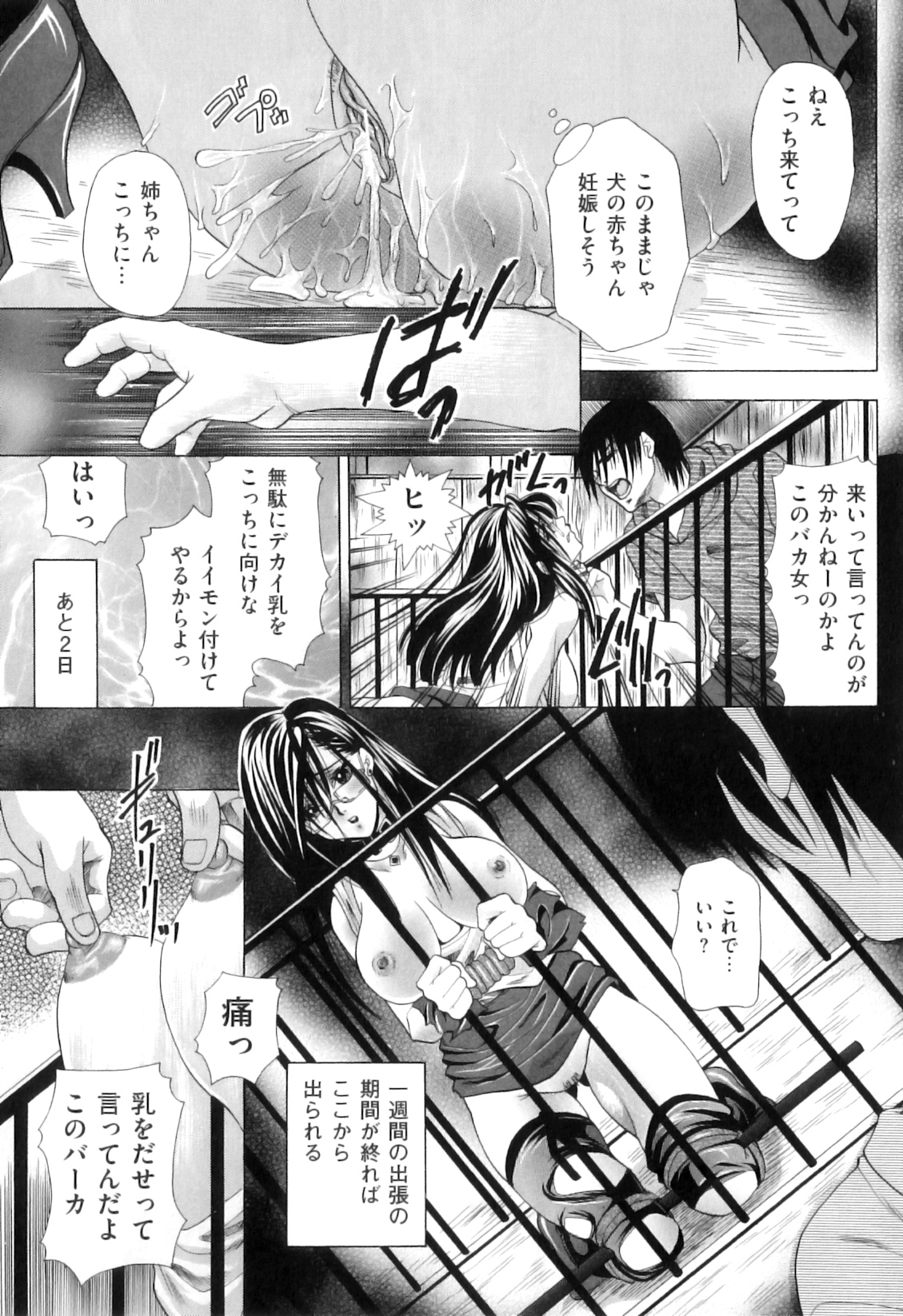 【エロ漫画】頭のいいお姉さんが３浪してる弟をバカにしてたら犯された！近親相姦レイプされた後に２匹の犬に獣姦させられて放置されてしまう【橘孝志：メス犬調教生活】