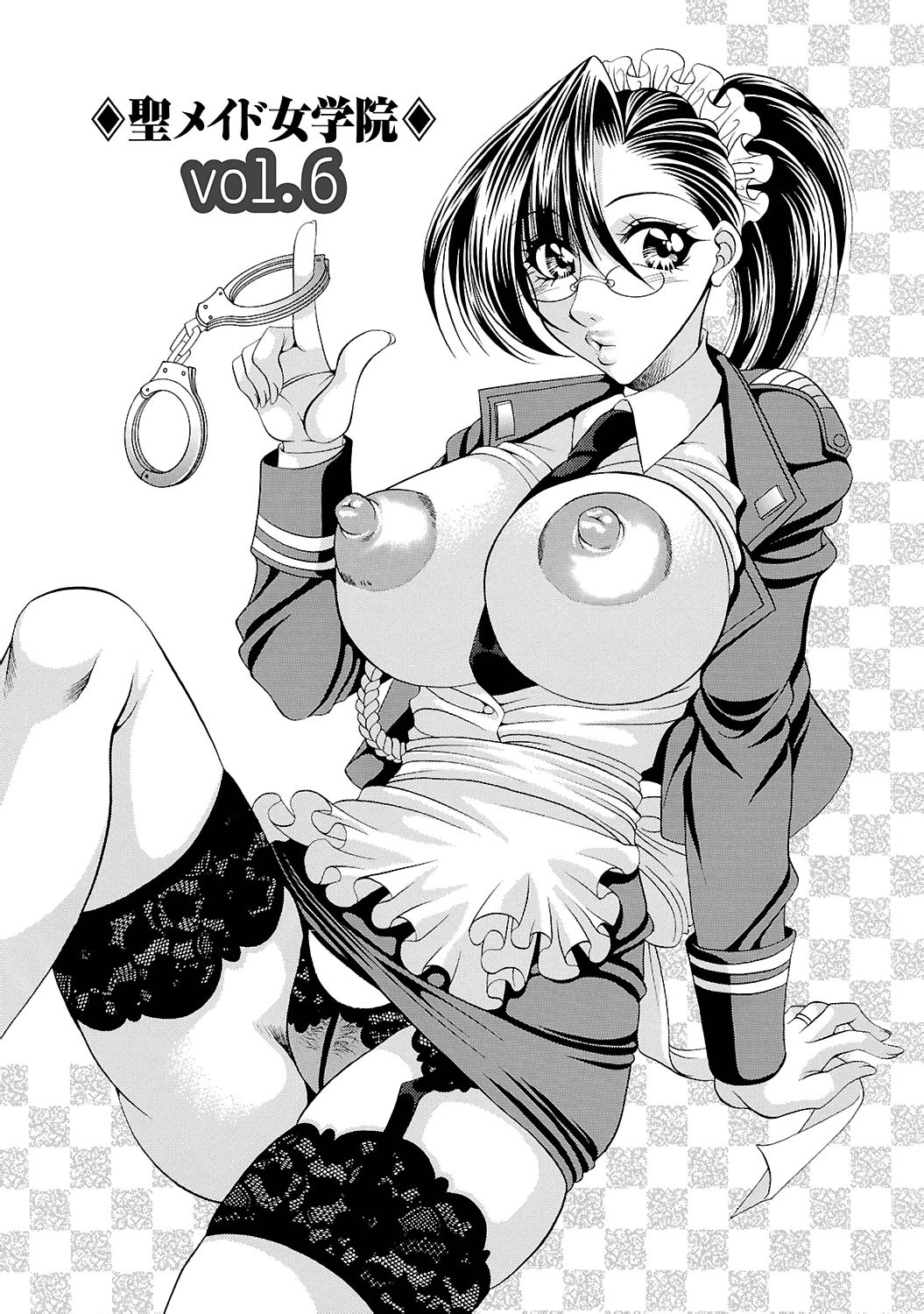 【エロ漫画】メイド姿で男を翻弄する巨乳のメイド女学院の生徒たち…顔面騎乗位や騎乗位で生ハメハーレムセックスで逆レイプしちゃう【肉弾丸：◆聖メイド女学院◆】